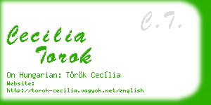 cecilia torok business card